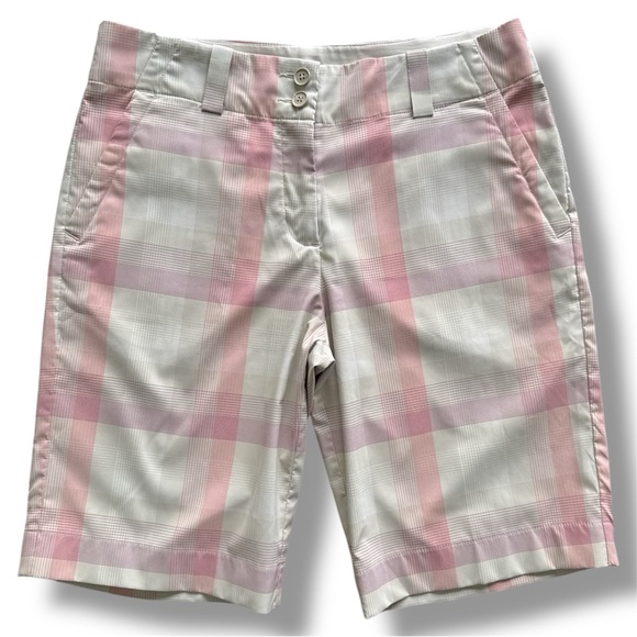 Nike Pants - Nike Dri‑Fit Plaid Golf Shorts Women’s Size 6